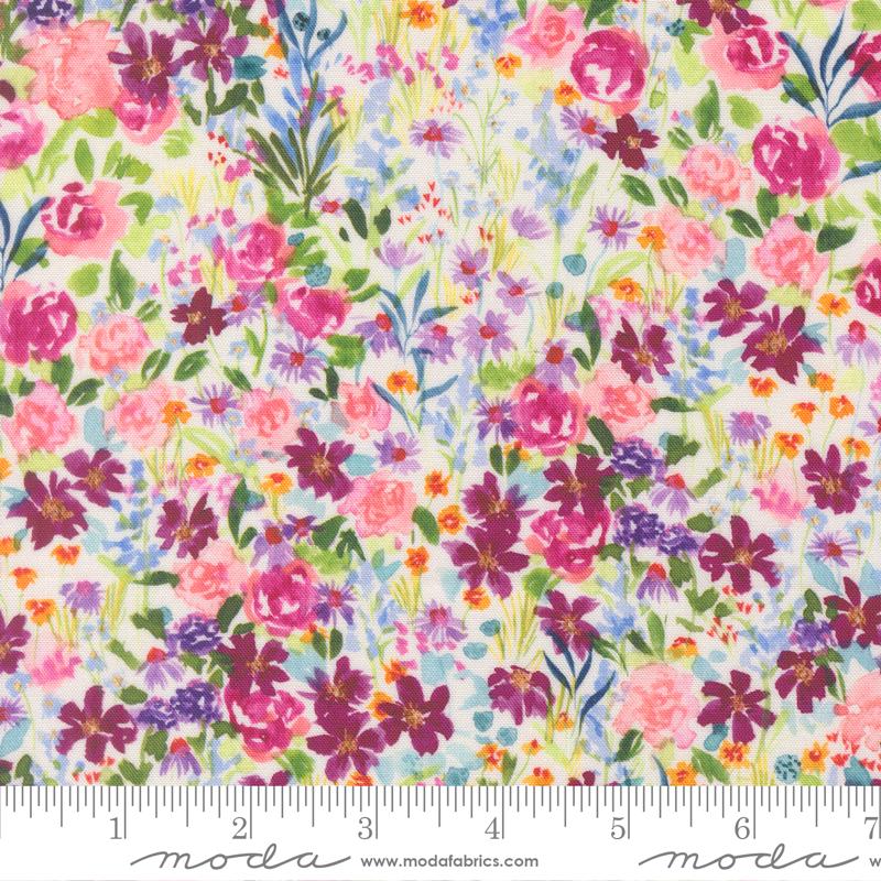 Garden Glitter in Cloud from Soulstice by Create Joy Project for Moda Fabrics