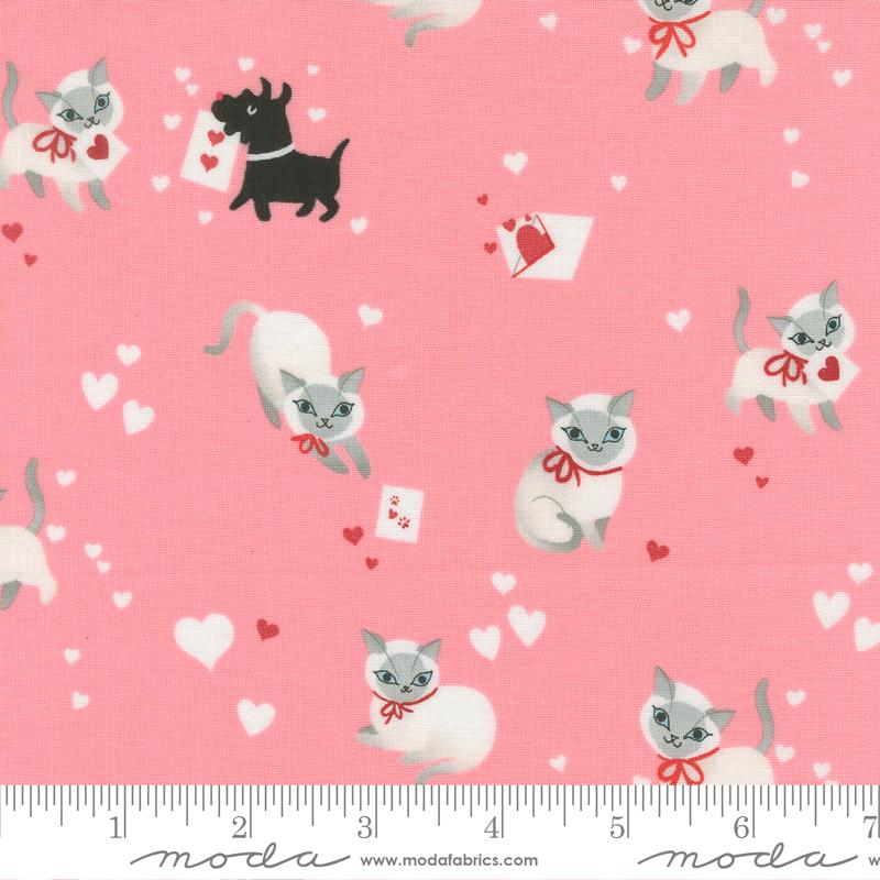 Kitty in Ballerina from Funny Valentine by Lizzy House for Moda Fabrics
