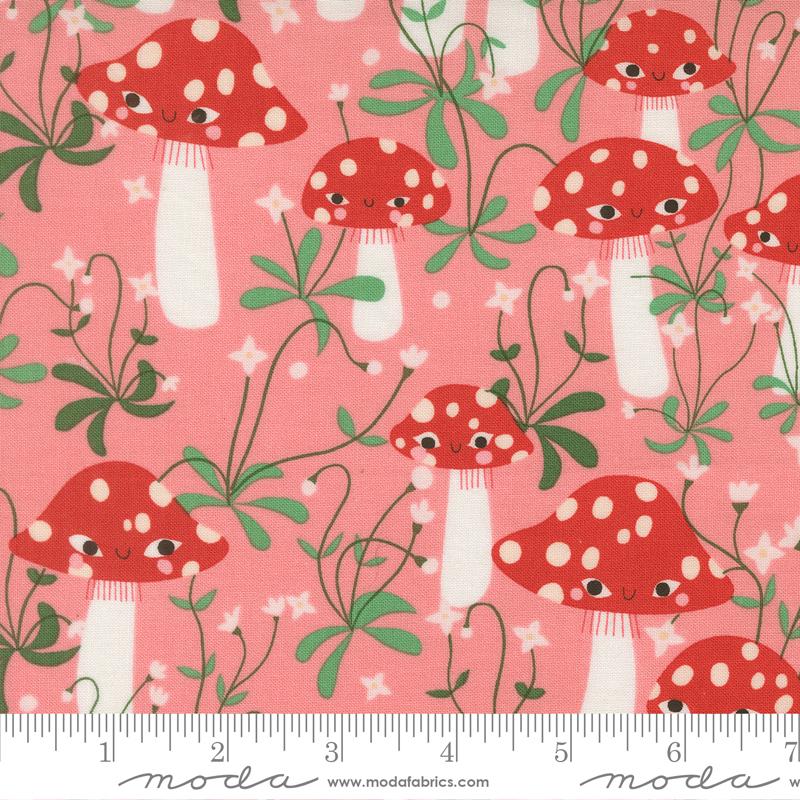 Mushrooms in Ballerina from Funny Valentine by Lizzy House for Moda Fabrics