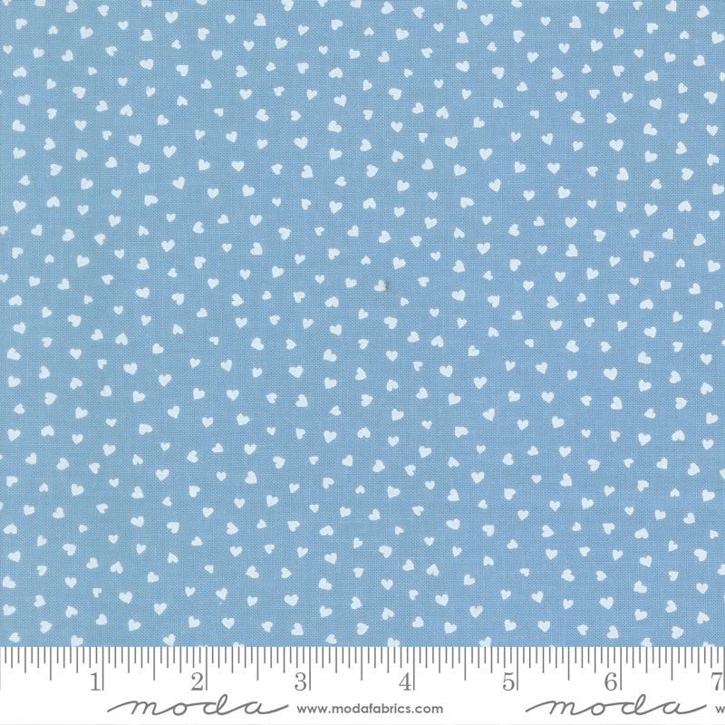 Tiny Hearts in Sky from Funny Valentine by Lizzy House for Moda Fabrics