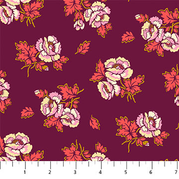 Unbound in Plum for Wild Abandon by Figo Fabrics