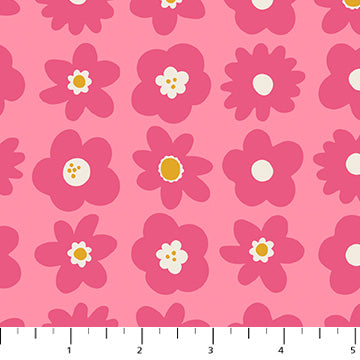 Funk Florals in Pink Joyful June for FIGO Fabric
