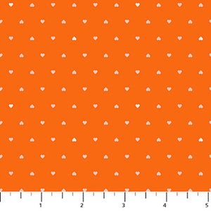 Hearts on Orange for  Joyful June for FIGO Fabric