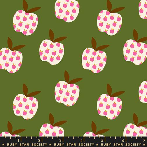 Big Apple in Neon Pink from Mystic Fable by Alexia Abegg of Ruby Star Society for Moda Fabrics