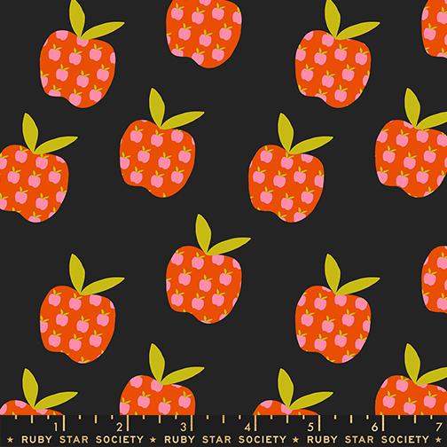 Big Apple in Soft Black from Mystic Fable by Alexia Abegg of Ruby Star Society for Moda Fabrics
