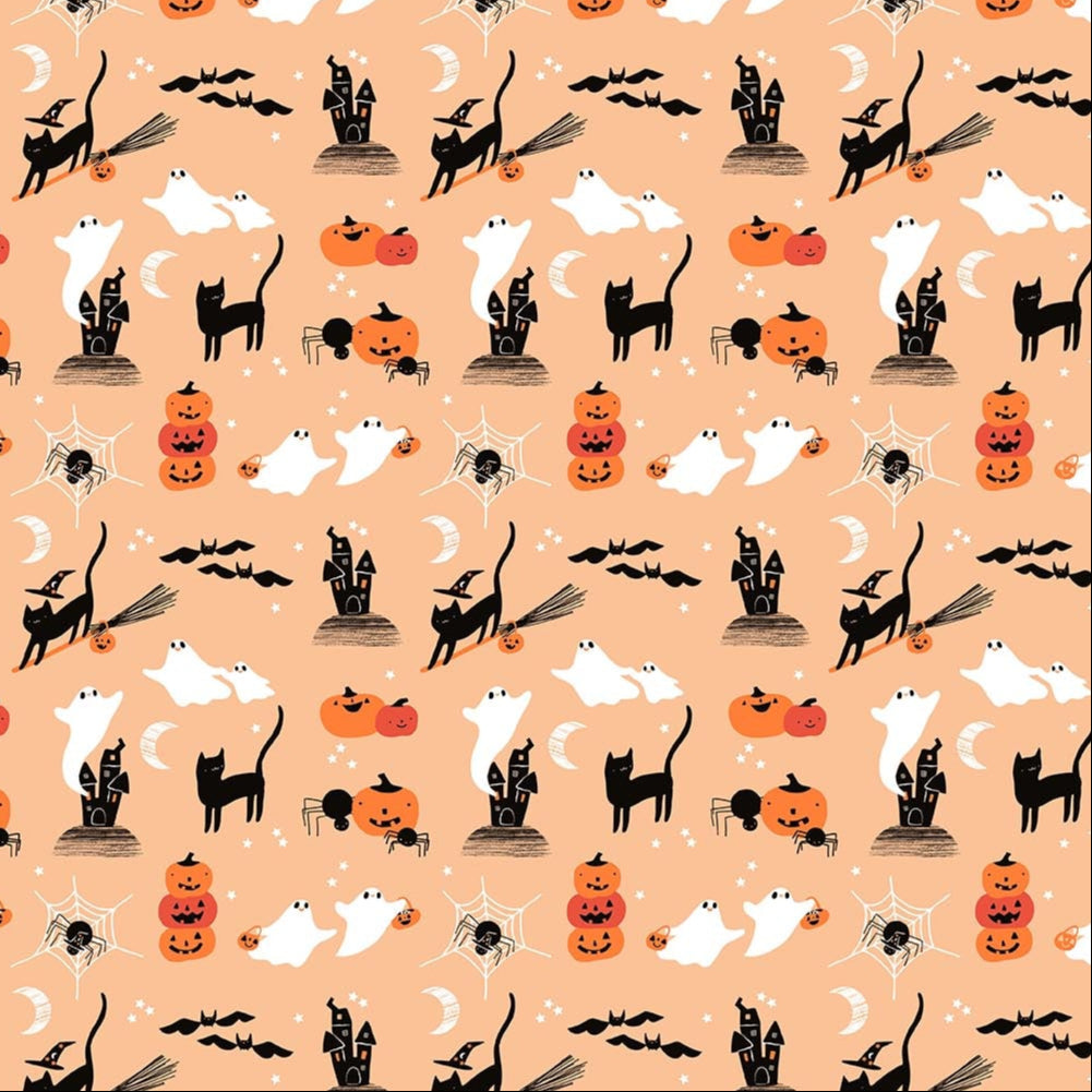 Castles in Orange || GLOW IN THE DARK || from Sweet Treats by Jillian Phillips for FIGO Fabrics