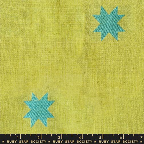 Quilt Star in Pistachio from Warp & Weft Mystic Fable by Alexia Abegg of Ruby Star Society for Moda Fabrics