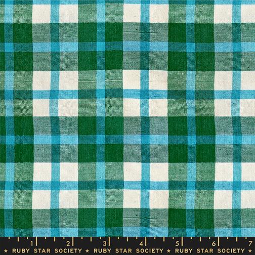 Juliet Plaid in Jade from Warp & Weft Mystic Fable by Alexia Abegg of Ruby Star Society for Moda Fabrics