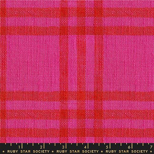 Horizon Plaid in Pink from Warp & Weft Mystic Fable by Alexia Abegg of Ruby Star Society for Moda Fabrics