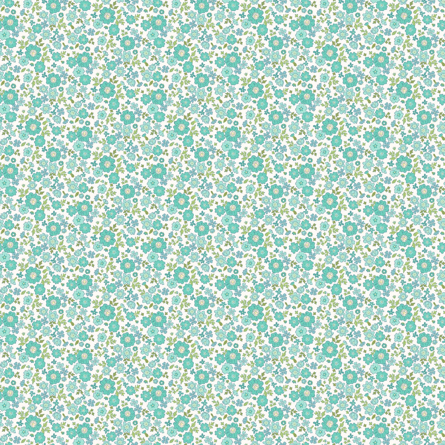 Rosa in Mint from Floral Romance by Pippa Shaw for FIGO Fabrics