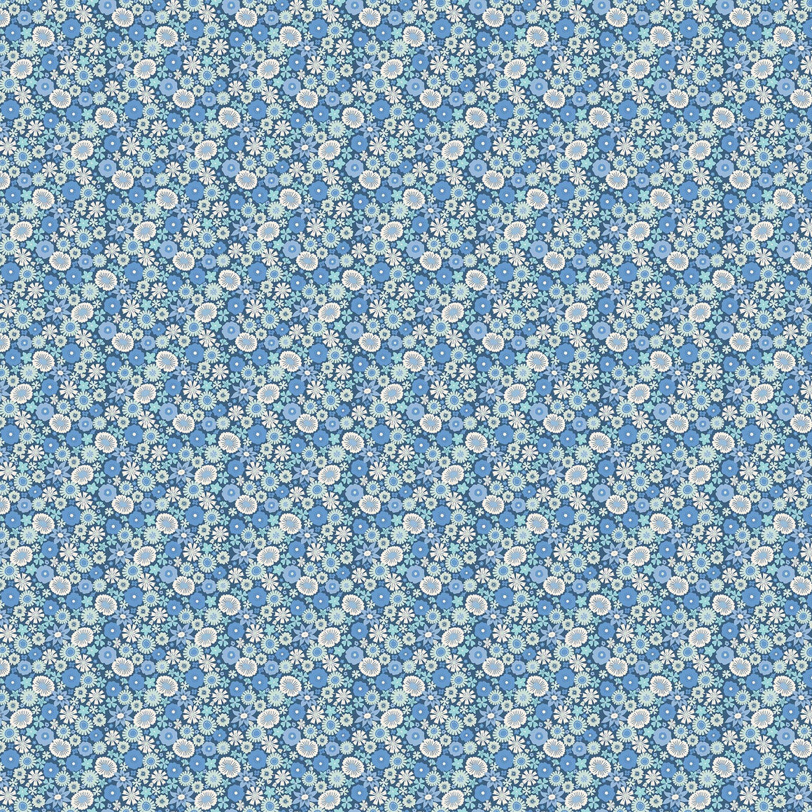 Briar in Blue from Floral Romance by Pippa Shaw for FIGO Fabrics