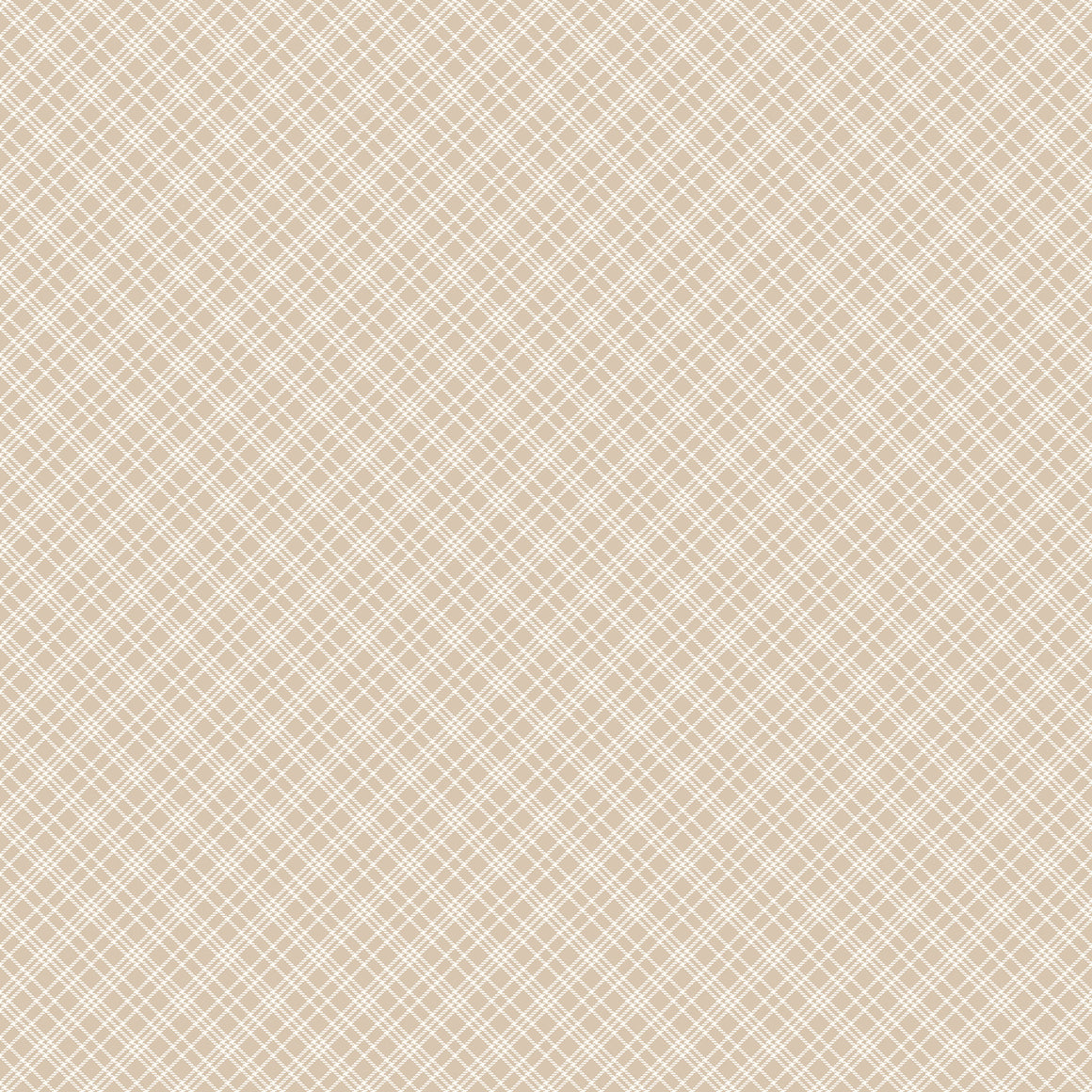 Checks in Taupe from Always By My Side by FIGO Studio, Designer Fabric