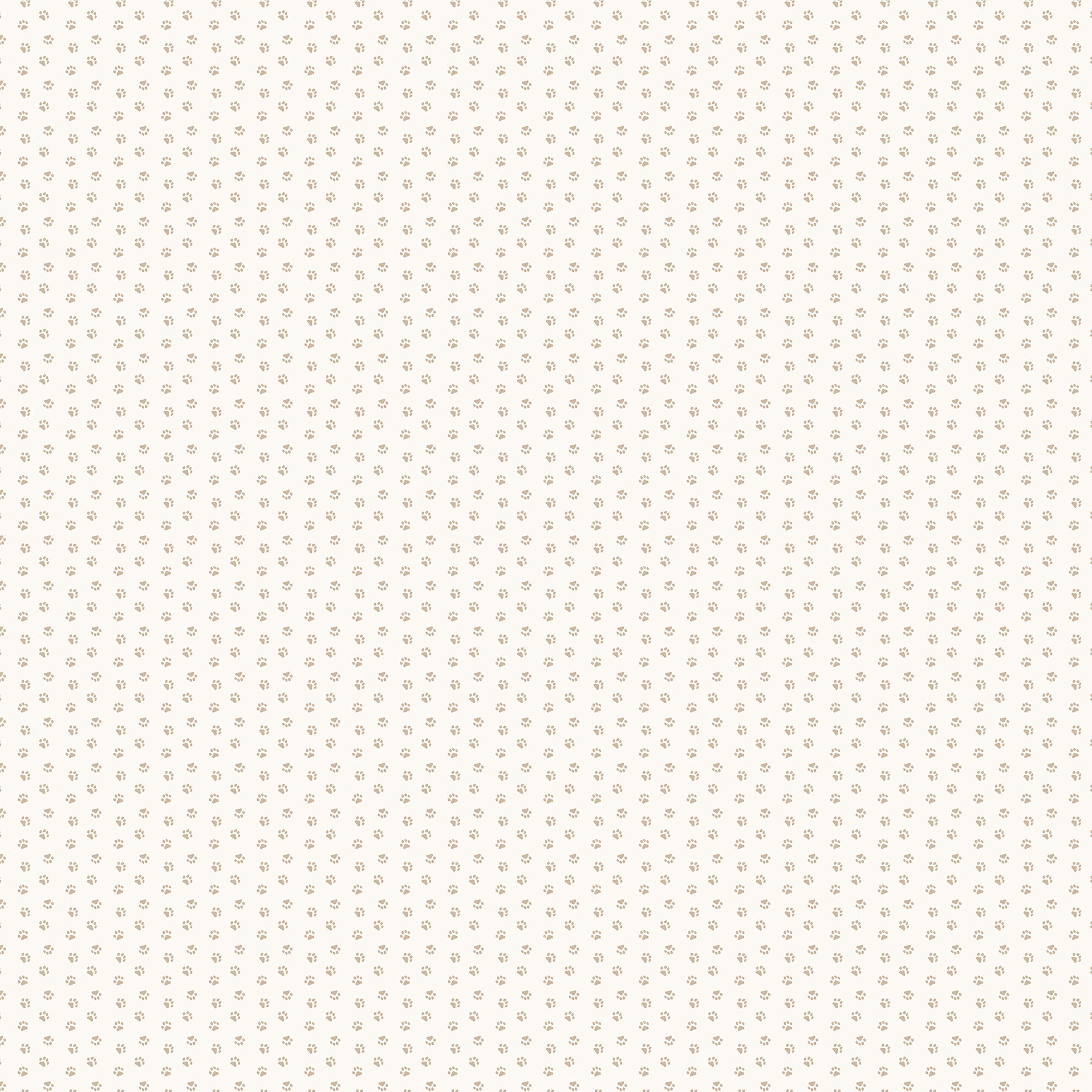 Paws in Cream from Always By My Side by FIGO Studio, Designer Fabric