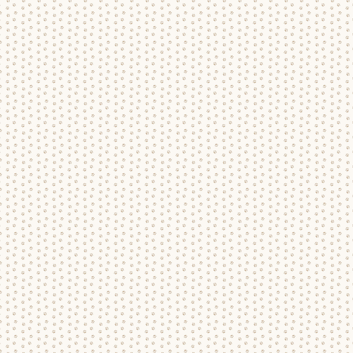 Paws in Cream from Always By My Side by FIGO Studio, Designer Fabric
