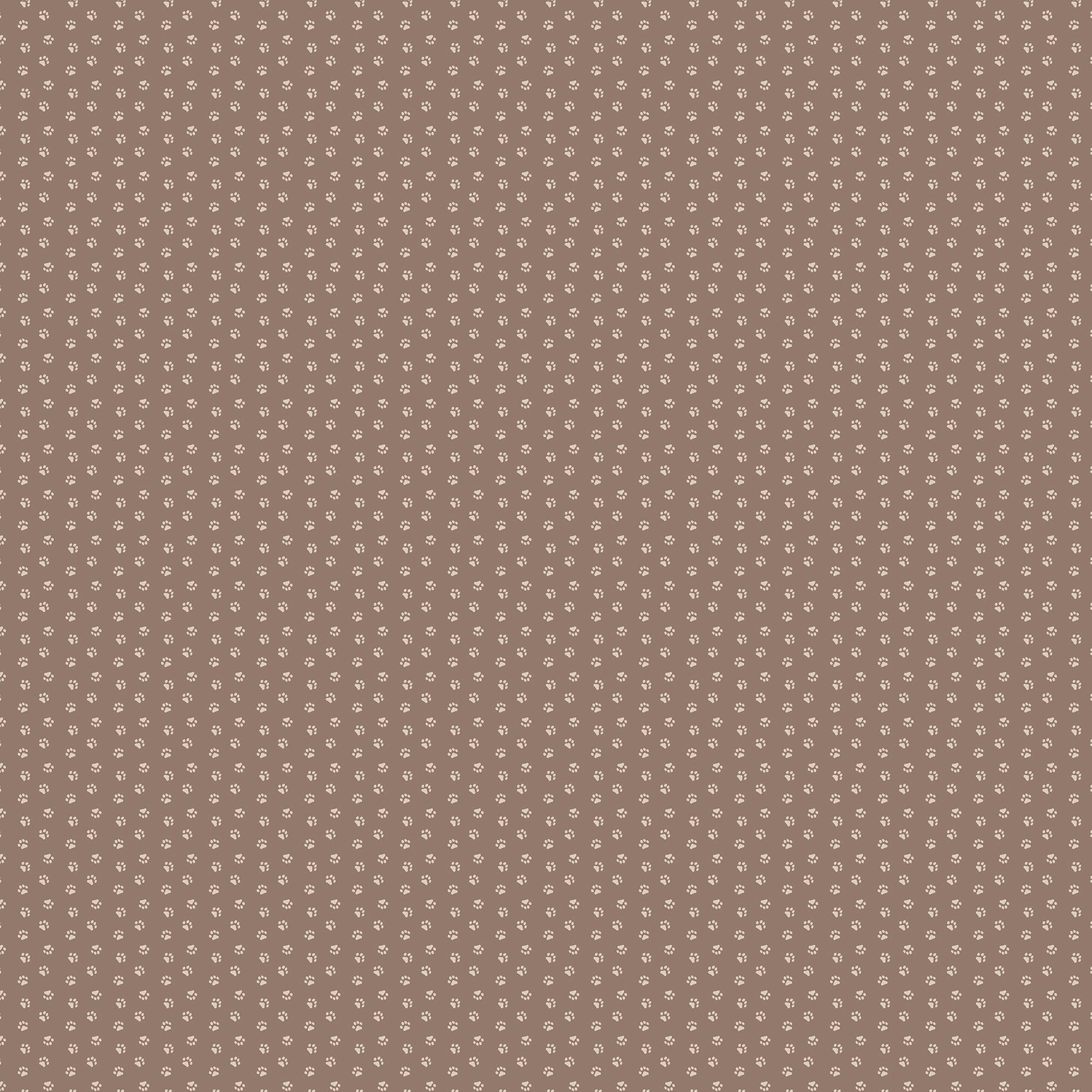Paws in Brown from Always By My Side by FIGO Studio, Designer Fabric