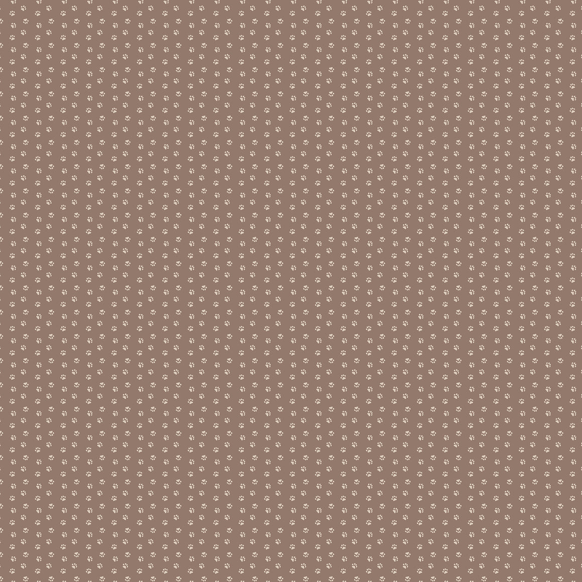 Paws in Brown from Always By My Side by FIGO Studio, Designer Fabric