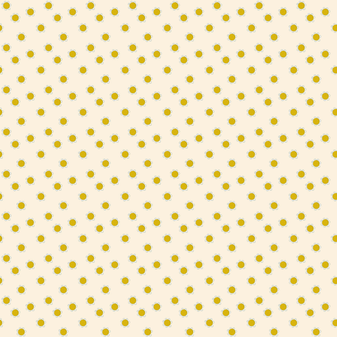 Floral Dots in Cream from Bramble & Bloom by Katie O'Shea for FIGO, Designer Fabric