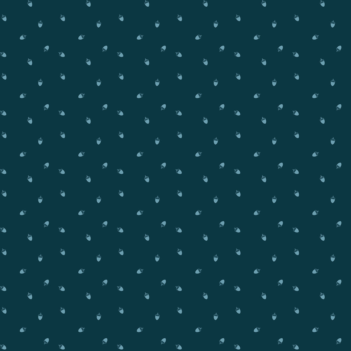 Acorns in Navy from Bramble & Bloom by Katie O'Shea for FIGO, Designer Fabric