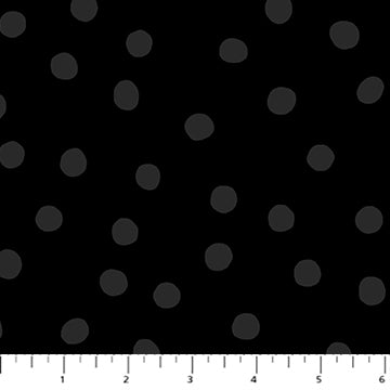 Large Dot in Black Pigment for Dusk for FIGO Fabrics