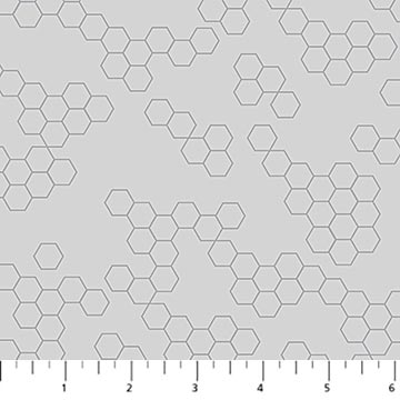Hexy's in Grey for Dewfall for FIGO fabrics