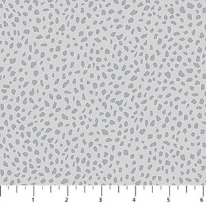 Mini Cheetah Spots in Grey for Dewfall for FIGO fabrics