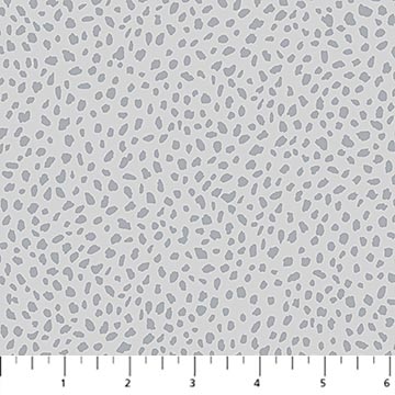 Mini Cheetah Spots in Grey for Dewfall for FIGO fabrics