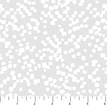 Square dots in Grey for Dewfall for FIGO fabrics