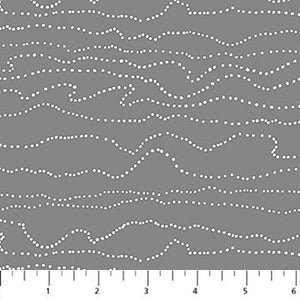Topography in Grey for Dewfall for FIGO fabrics