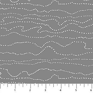 Topography in Grey for Dewfall for FIGO fabrics