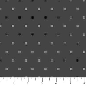 Crosshatch in Grey for Dewfall for FIGO fabrics