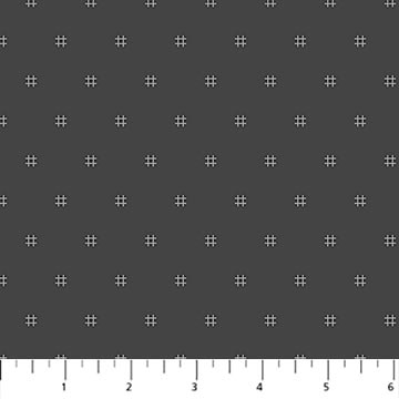 Crosshatch in Grey for Dewfall for FIGO fabrics