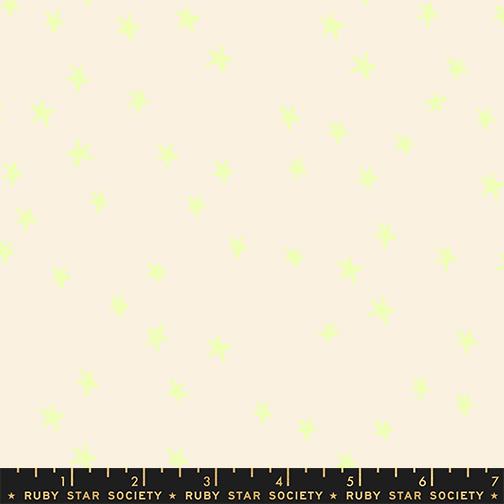 Starry in Neon Yellow from Freaky Familiars by Ruby Star Society, Designer Fabric