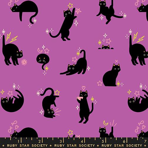 Catwalk in Witchy from Freaky Familiars by Ruby Star Society, Designer Fabric
