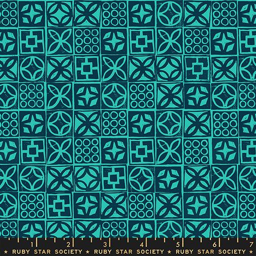 Architectural Blocks in Peacock from Poolside Too by Ruby Star Society
