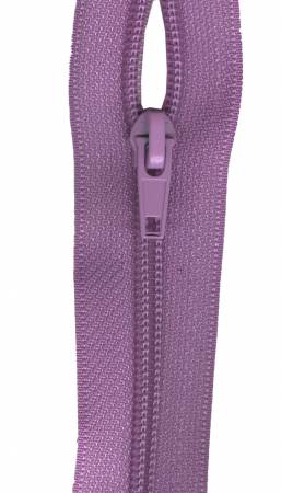 Make-A-Zipper Regular 5.5yd (197in) roll & 12 zipper pulls Purple - Zipper Tape by the Yard