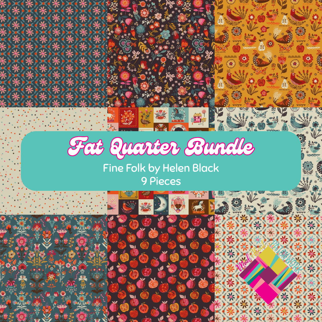 Fat Quarter Bundle for Fine Folk by Helen Black by Thread & Ink Design Studio