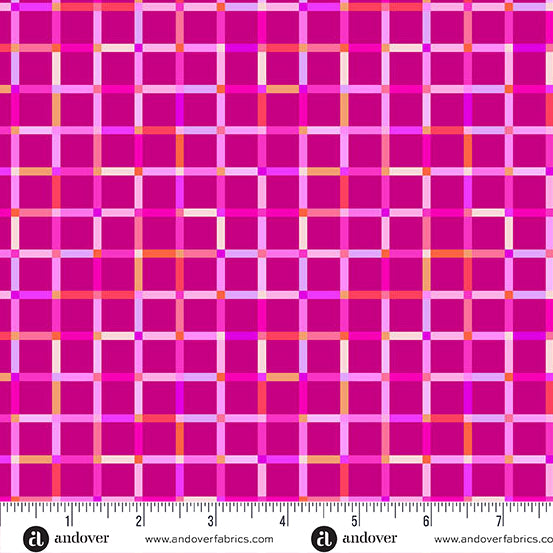 || PRE-ORDER || Piknik Plaid in Pink from Perfect Day by Libs Elliott for Andover Fabrics
