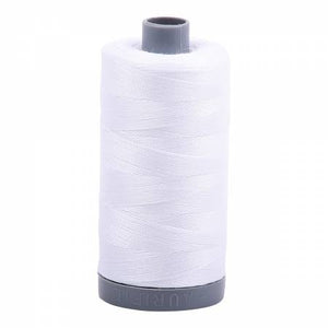 Aurifil Cotton Thread — Color 2024 White, Thread, Aurifil, 28 wt - Mad About Patchwork