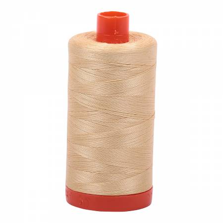Aurifil Cotton Thread — Light Caramel 6001 — Medium 50wt