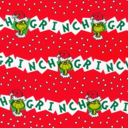 Grinch Garland in Red - Robert Kaufman - How the Grinch Stole Christmas