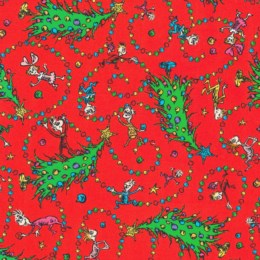 Rocking Around the Christmas Tree in Red for How the Grinch Stole Christmas