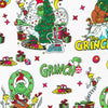Grinch Scenes White  Quilting Cotton from How the Grinch Stole Christmas