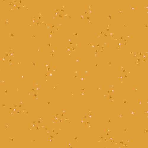 Twinkle Little Stars in Gold from Adventale by Katarina Roccella for Art Gallery Fabrics
