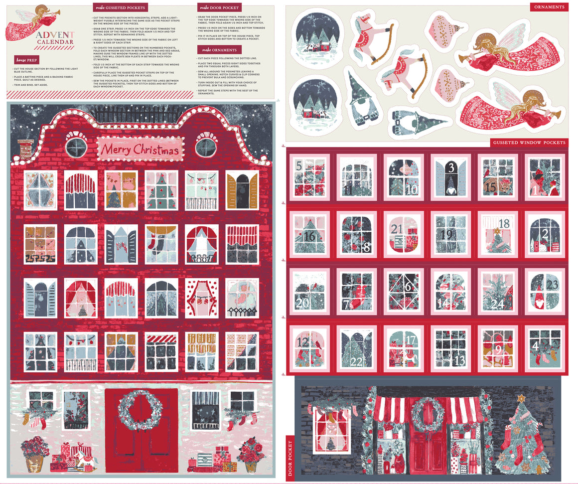 Advent Calendar Panel from Adventale by Katarina Roccella for Art Gallery Fabrics