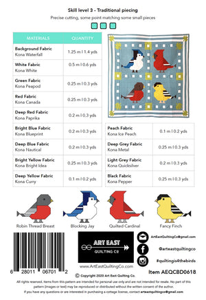 Quilting is 4 the Birds! Quilt Pattern by Art East Quilt Co