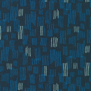 Lines in Blue from Orchard Run by Anna Graham for Robert Kaufman Fabrics