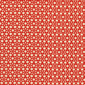 Starburst in Candy Cane from Festive Fauna by Lynn Horrabin for Robert Kaufman Fabrics