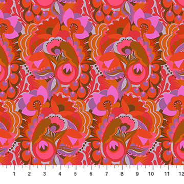 Unfurl in Amber for Shooting Star by Anna Maria for Anna Maria Textiles