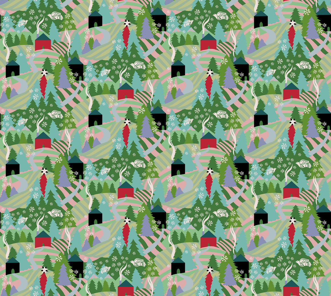 Flurry in Morning from Cozy Christmas by Anna Maria Textiles