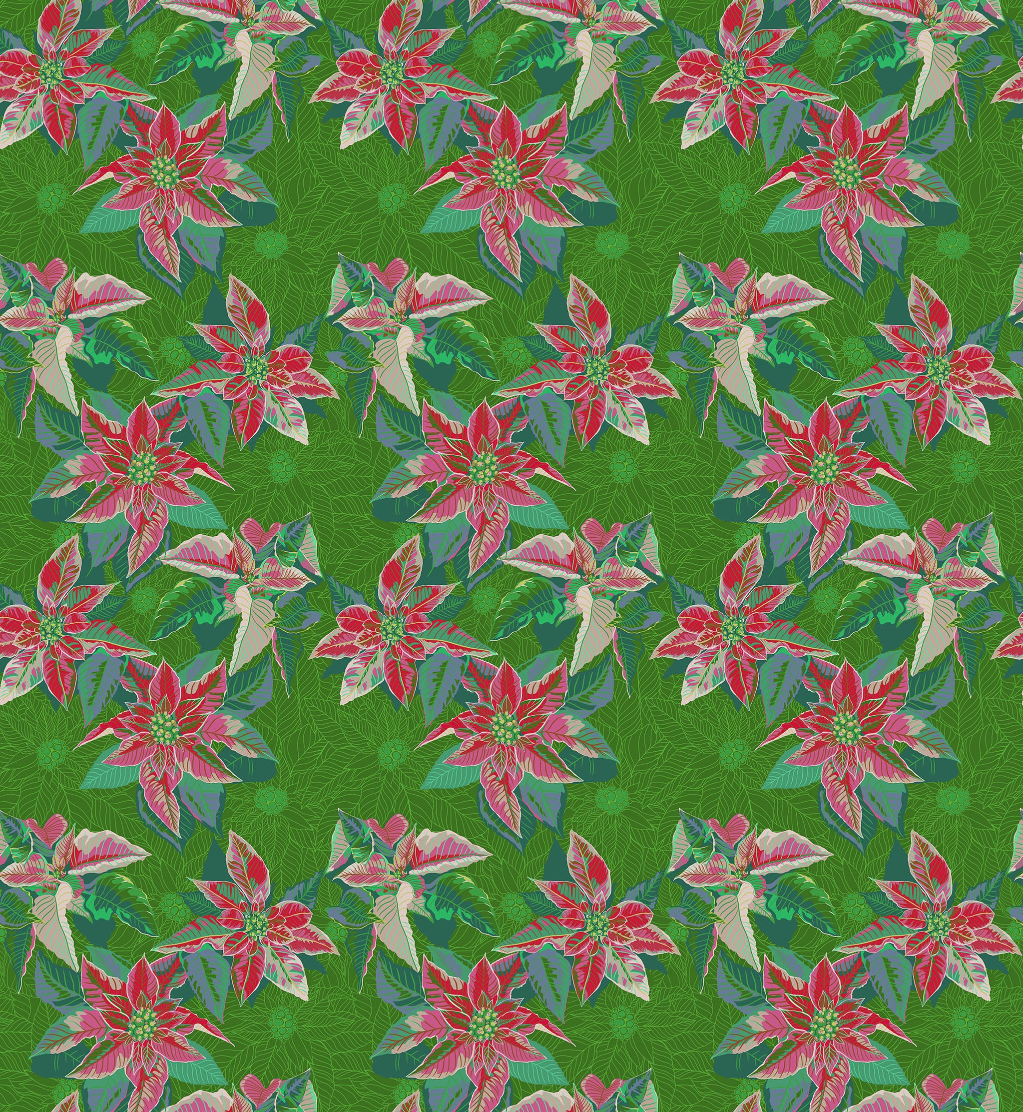 Poinsettia in Housewarming from Cozy Christmas by Anna Maria Textiles